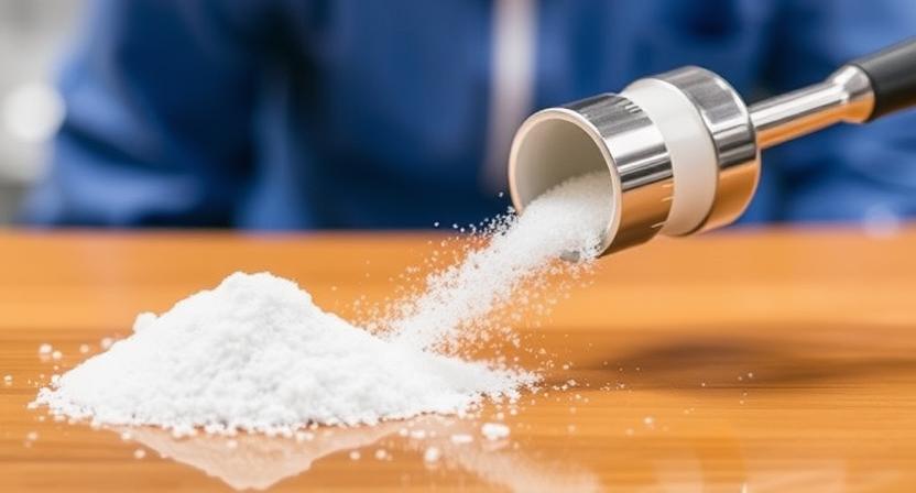 How does spherical silica powder improve coating performance?